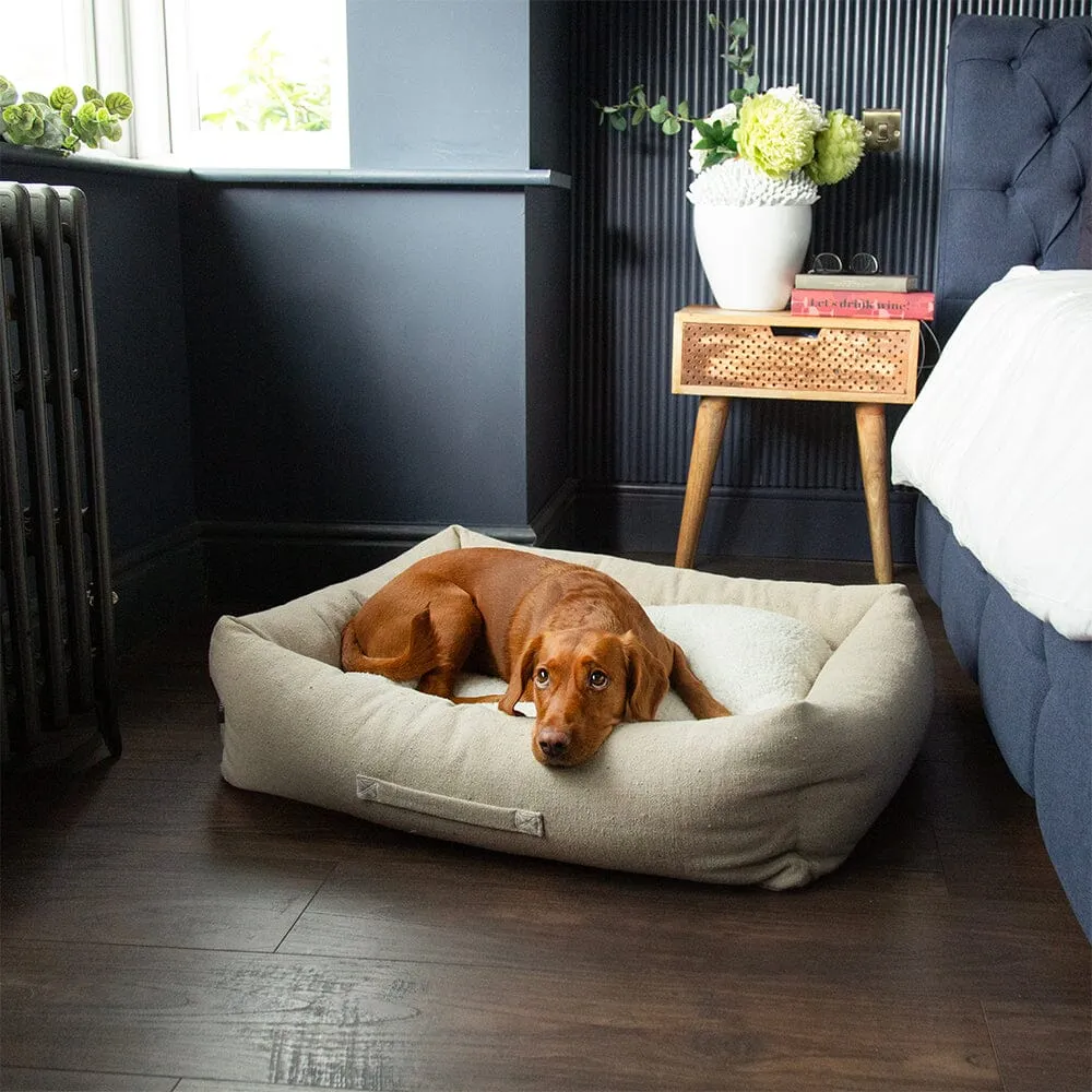 100% Recycled Eden Box Dog Bed - Cream