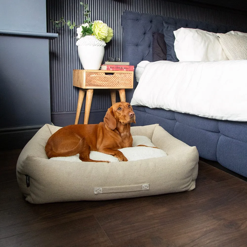 100% Recycled Eden Box Dog Bed - Cream