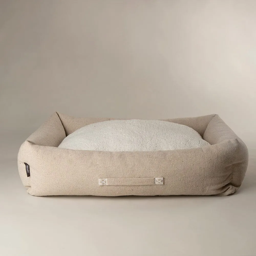 100% Recycled Eden Box Dog Bed - Cream