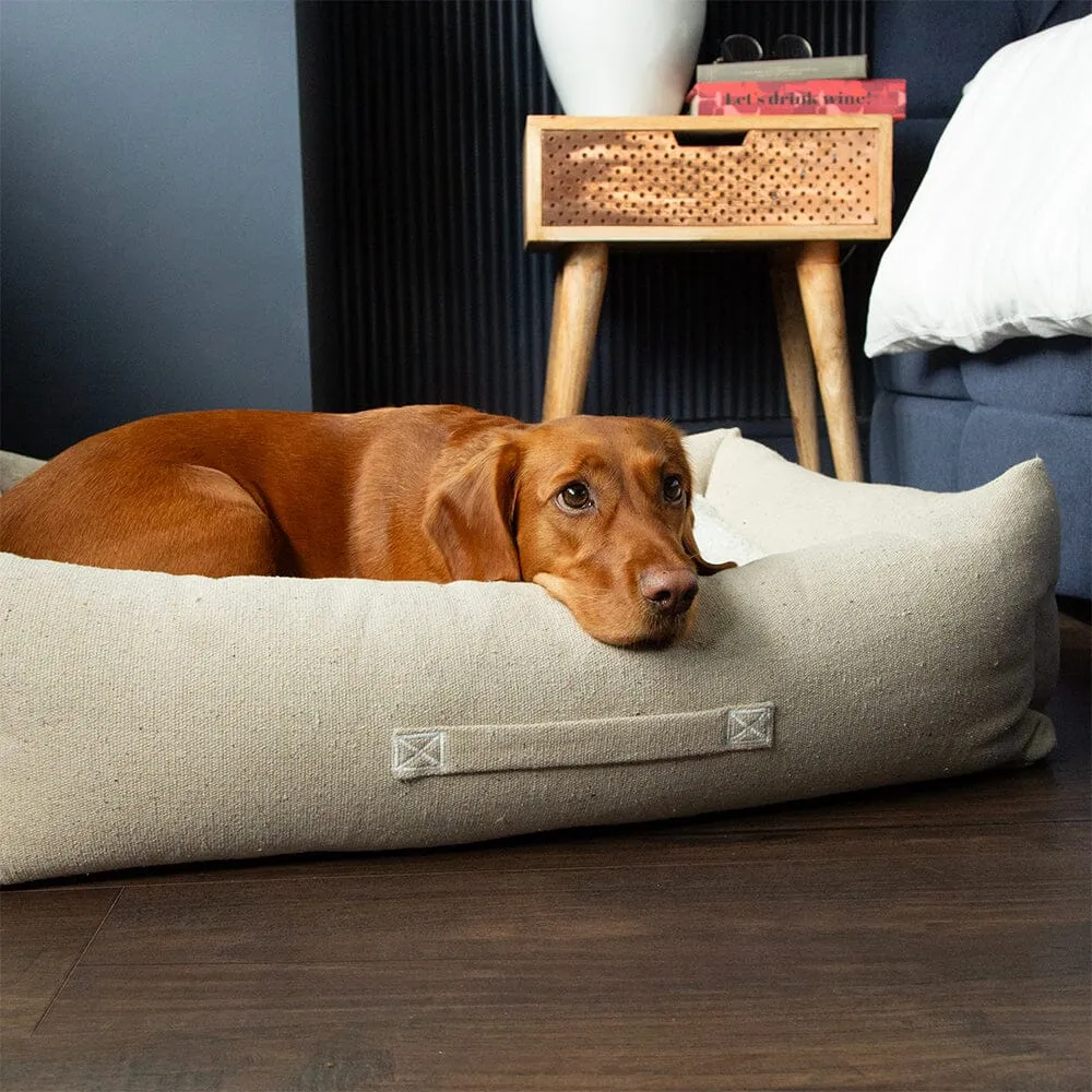 100% Recycled Eden Box Dog Bed - Cream