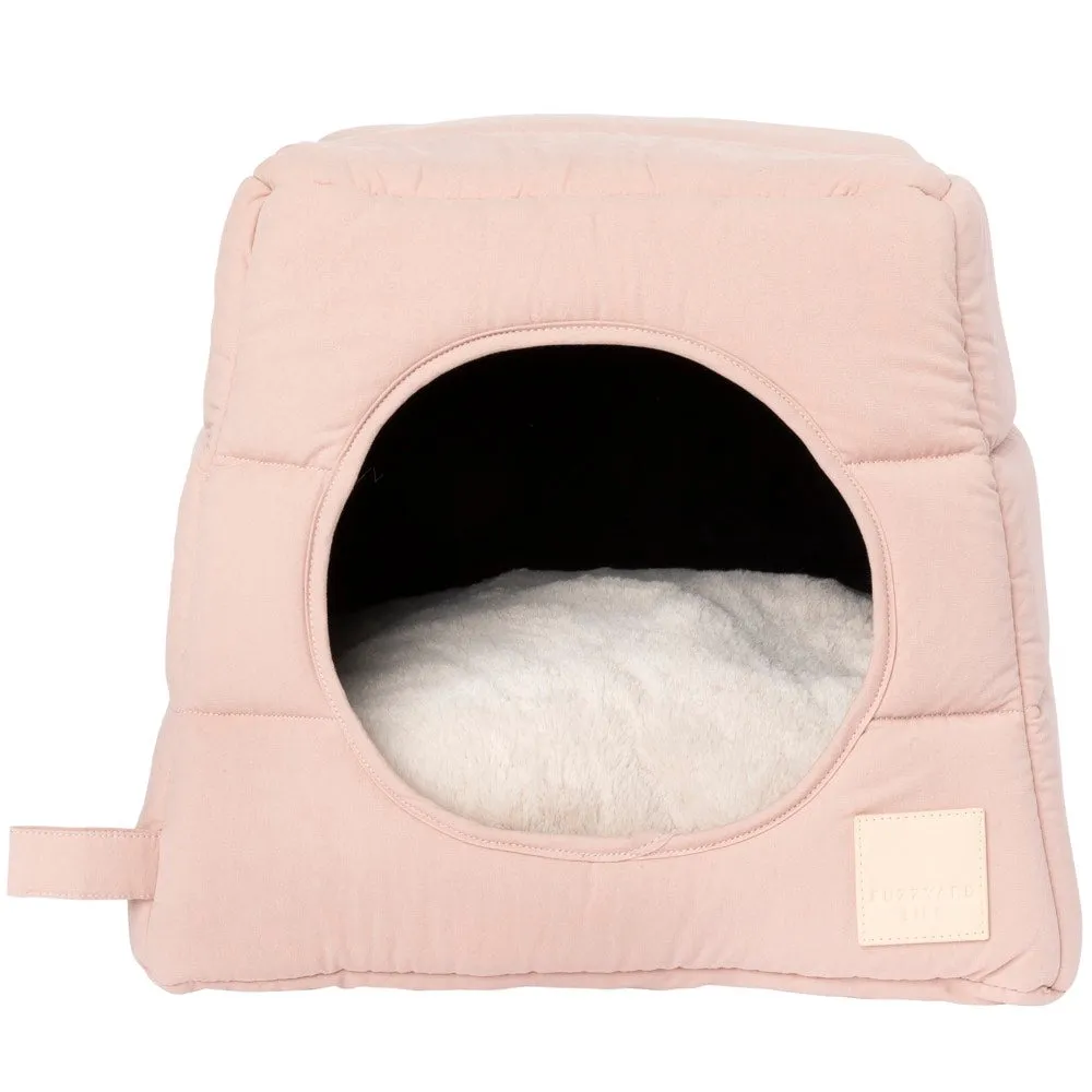 15% OFF: Fuzzyard Life Cubby Bed For Cats & Dogs (Soft Blush)