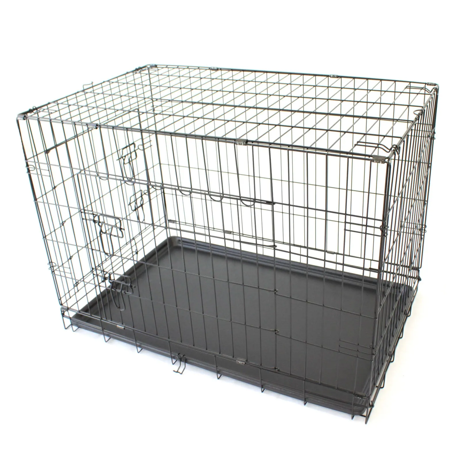 36" Large Dog Crate Metal Cage Kennel House Training Puppy Cat Rabbit