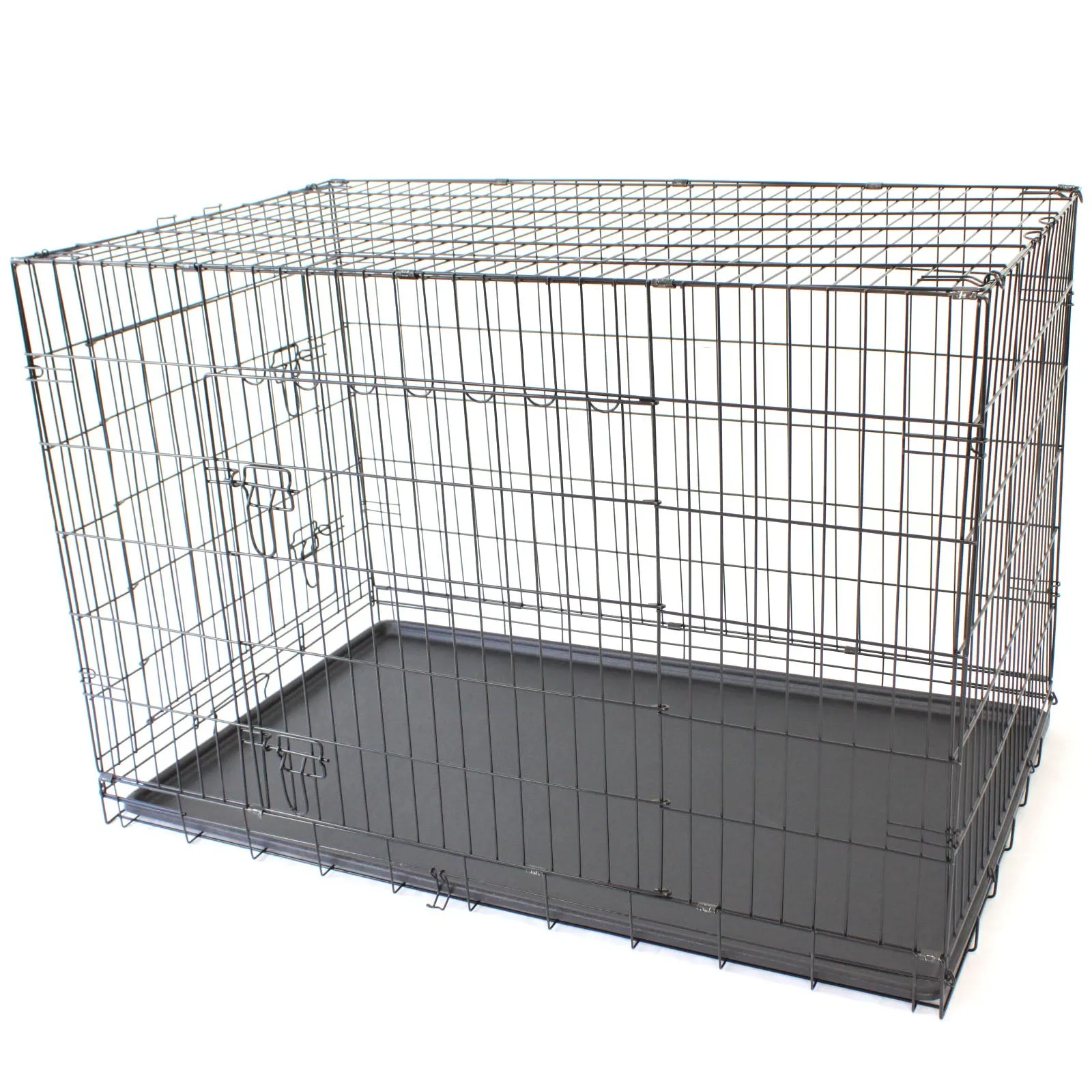 48" XXL Metal Dog Cage Crate Kennel House Training Puppy Cat Pets