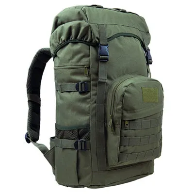 55L Military MOLLE Tactical Army Outdoor Backpack