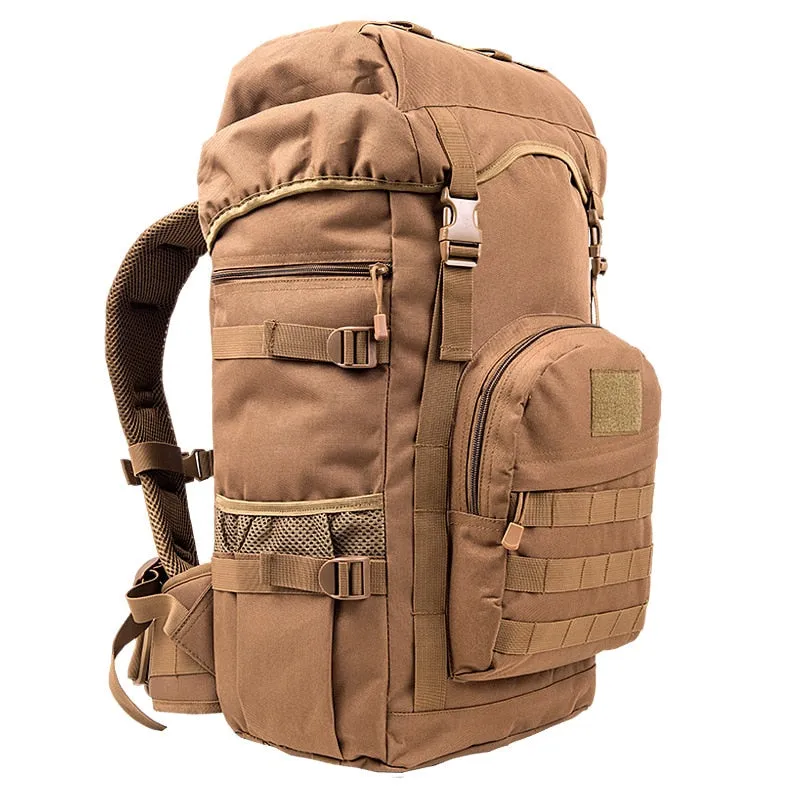 55L Military MOLLE Tactical Army Outdoor Backpack