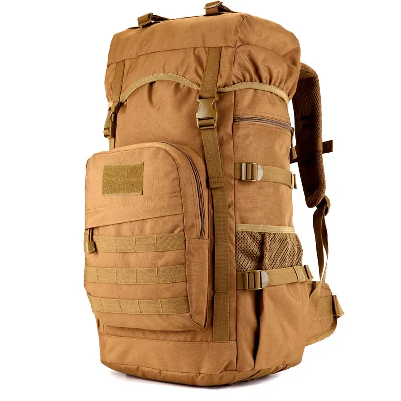 55L Military MOLLE Tactical Army Outdoor Backpack