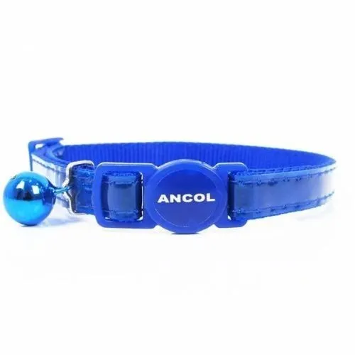 Ancol Reflective Gloss Cat Collar Blue