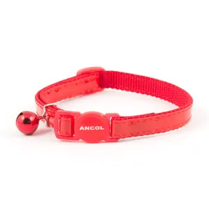 Ancol Reflective Gloss Cat Collar Red