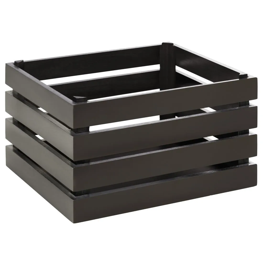 APS Superbox Coated Wooden Crate Black 350 x 290mm - FT152