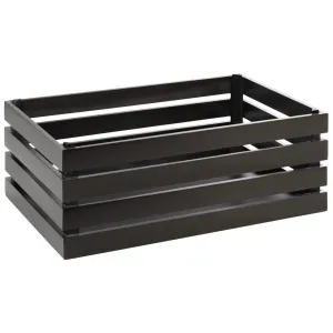 APS Superbox Coated Wooden Crate Black 555 x 350mm - FT151