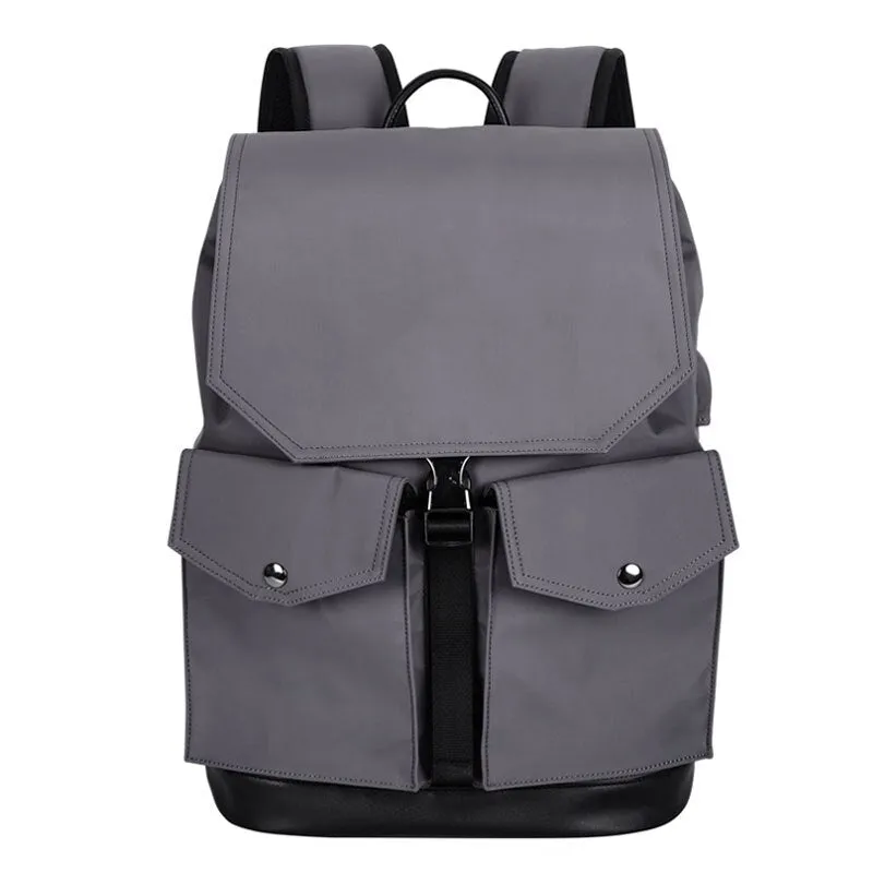 Backpack for Men Waterproof Nylon Breathable Backpacks 15.6 Inch Laptop Bag Travel Backpack with USB Charging