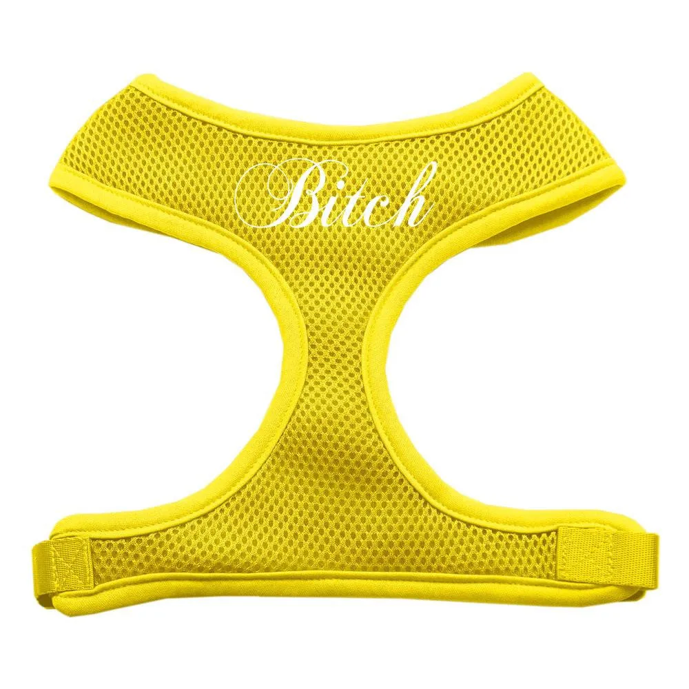 Bitch Soft Mesh Harnesses Yellow Extra Large