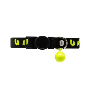 Black and Green Cat Eye Reflective Cat Collar