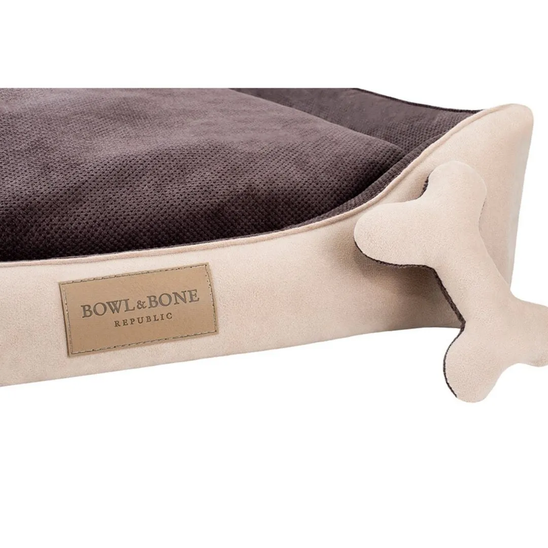 Bowl and Bone Classic Dog Bed Brown