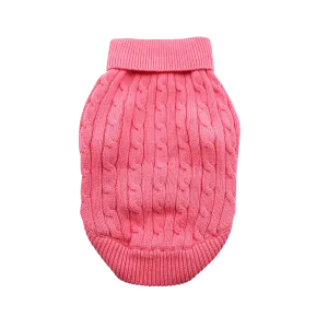 Cable Knit Sweater | Candy Pink