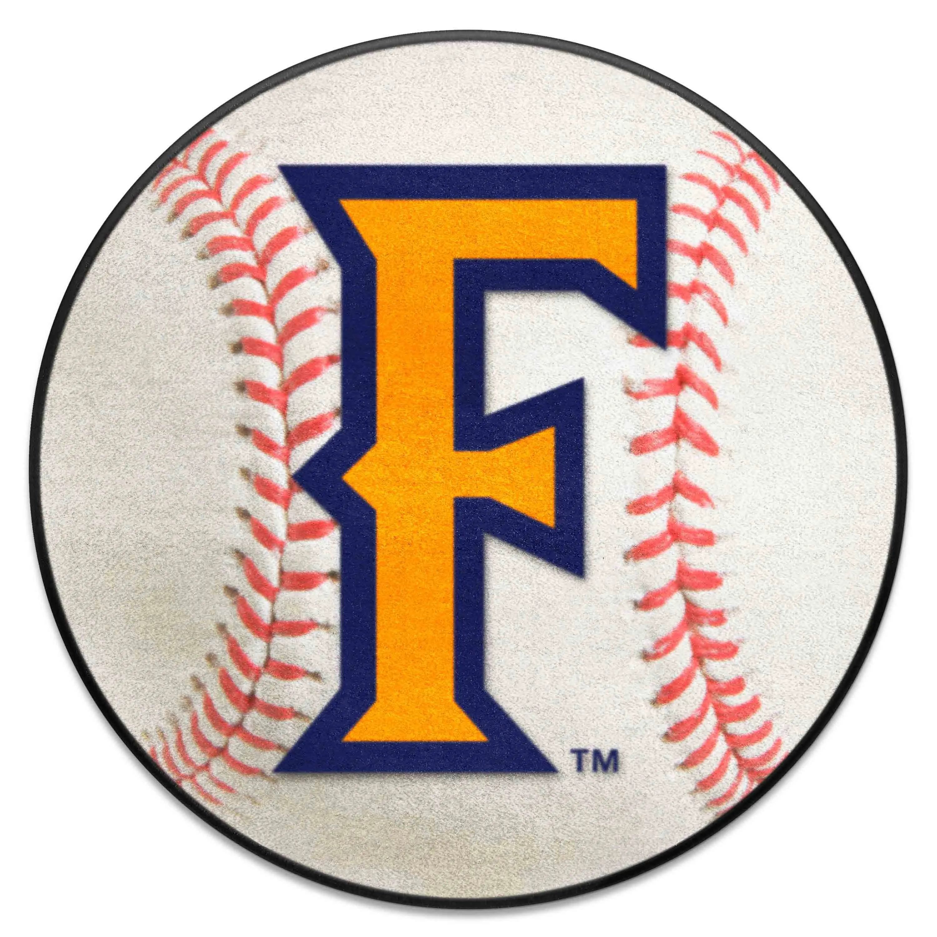 Cal State - Fullerton Titans Baseball Rug - 27in. Diameter