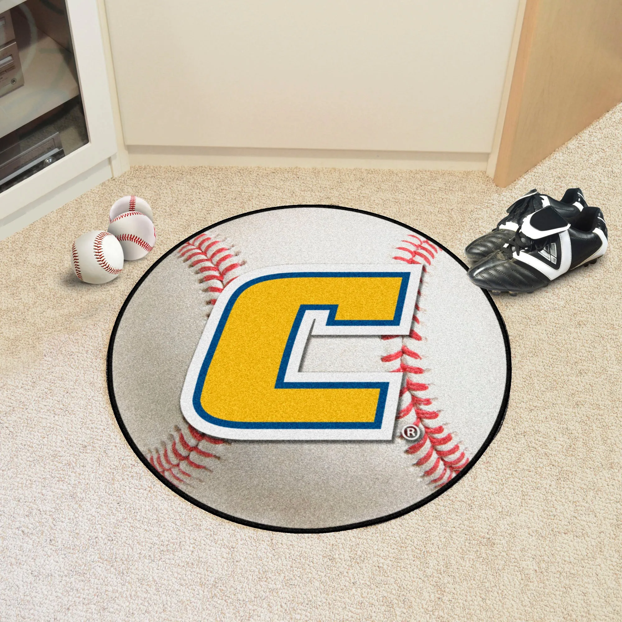 Chattanooga Mocs Baseball Rug - 27in. Diameter