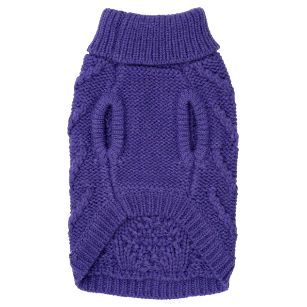 Chunky Knit Sweater | Purple