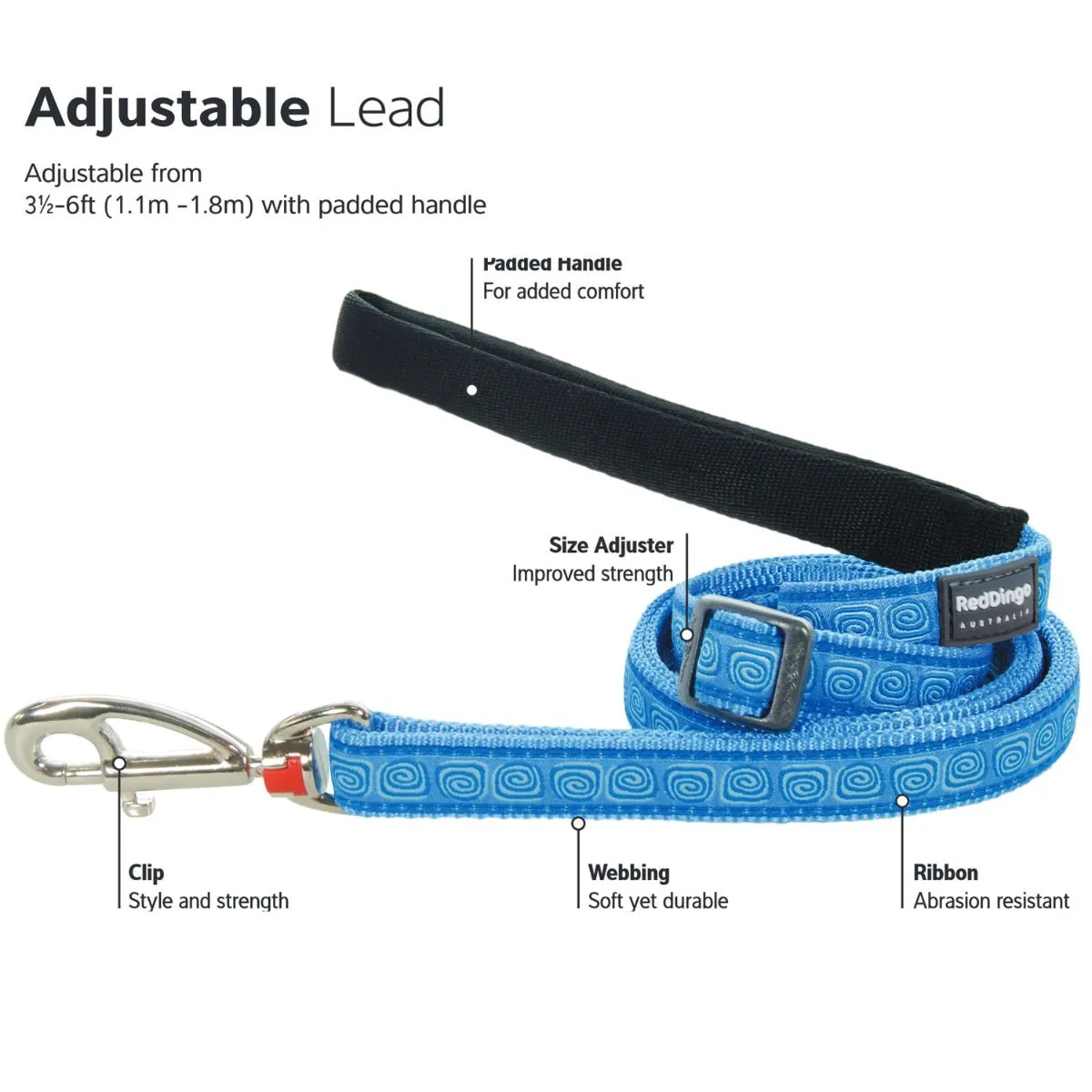 Cosmos Dark Blue Dog Leash