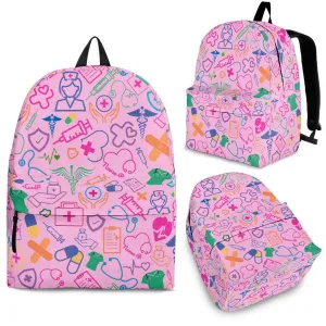 Doctor/Nurse Mosaic Women Pink Backpack