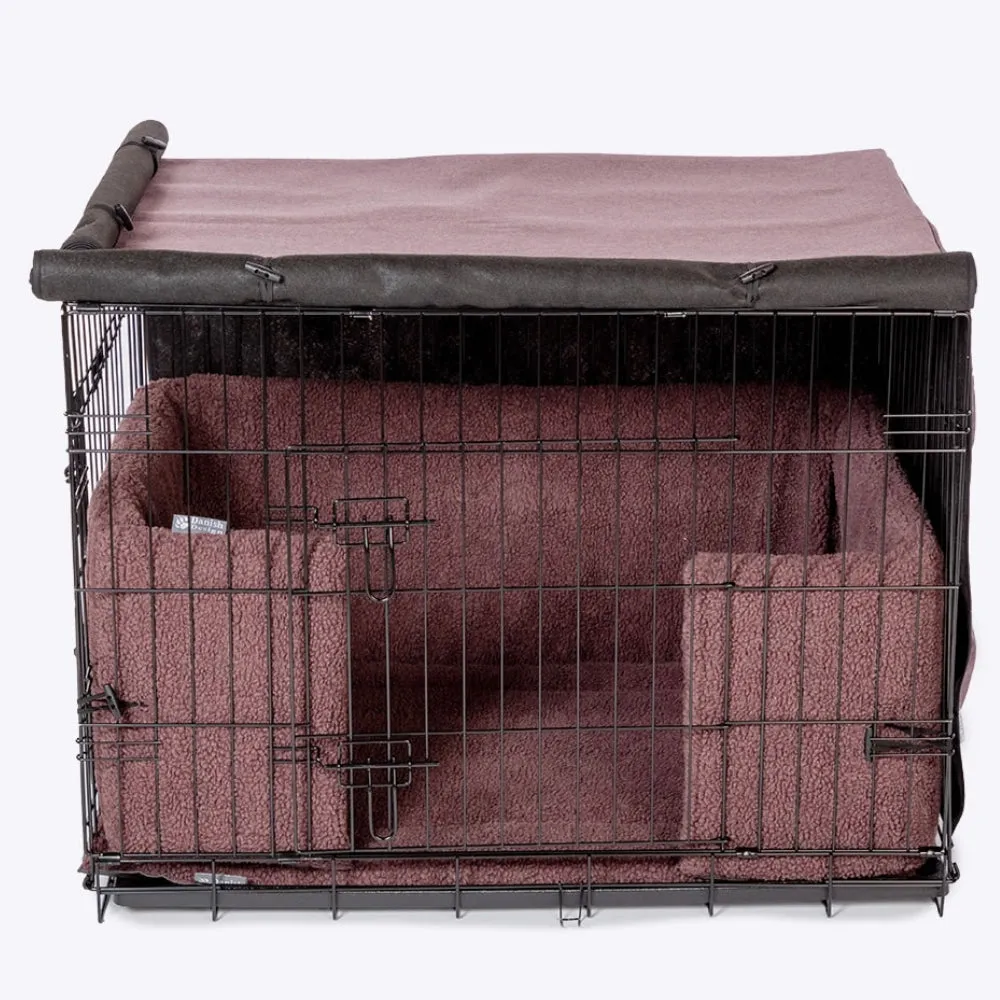 Dog Crate Cover Mauve by Danish Design