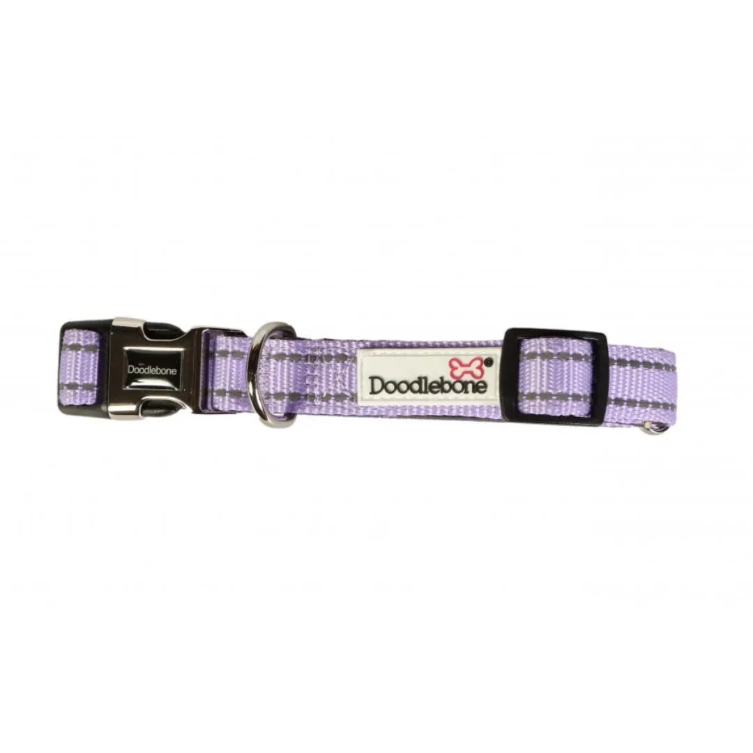 Doodlebone Padded Dog Collar - Lilac