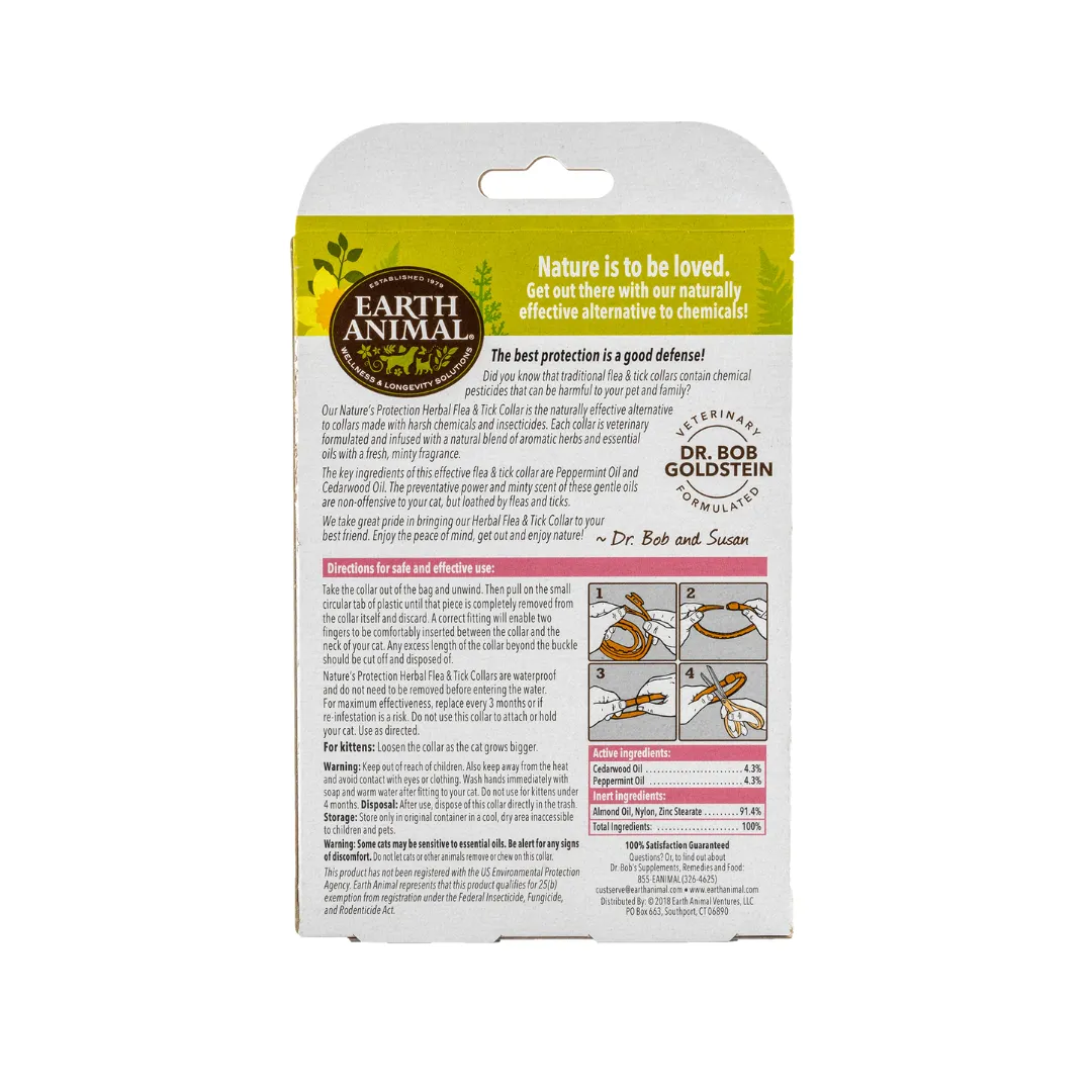 Earth Animal Flea & Tick Collar Cat