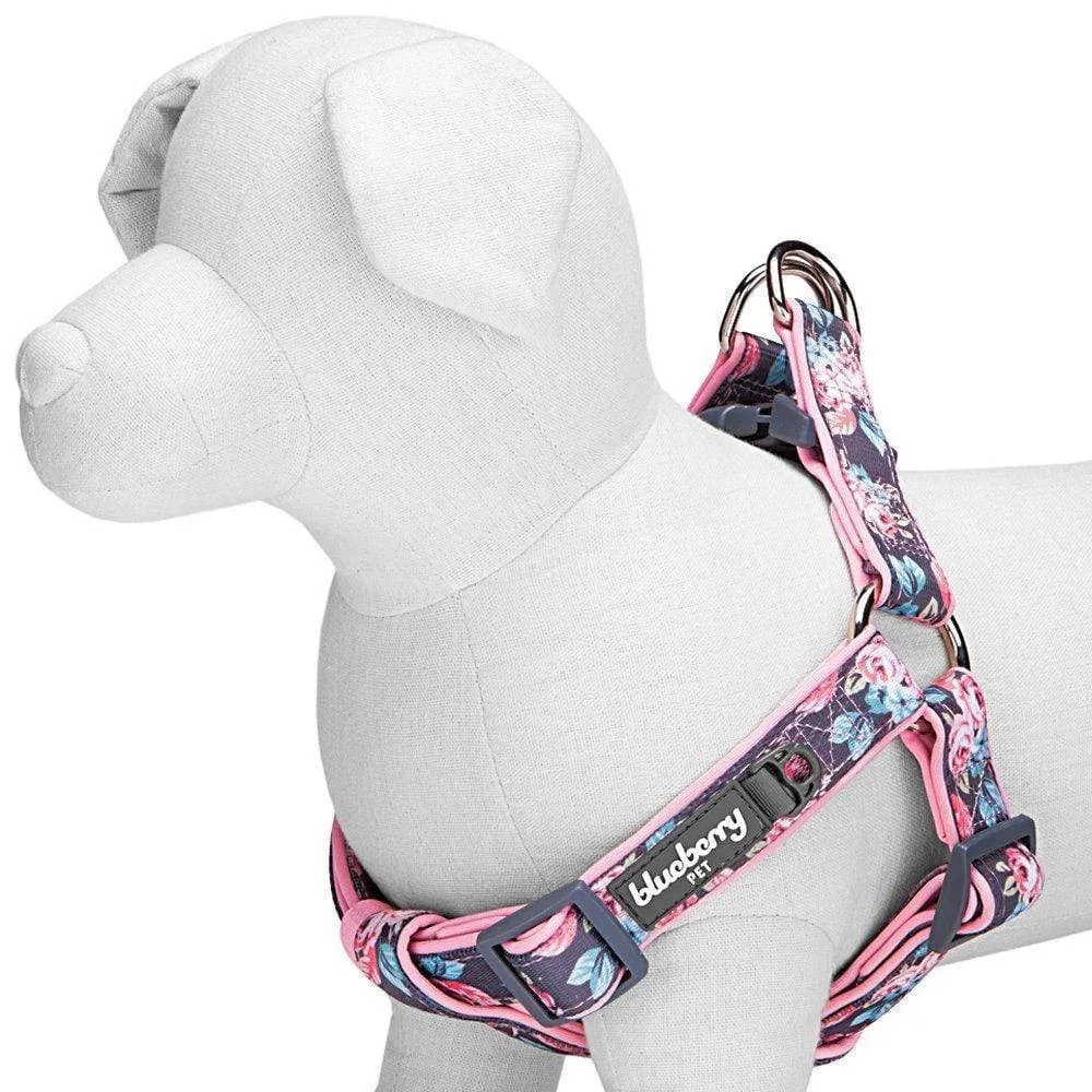 Floral Prints Neoprene Padded Dog Harness