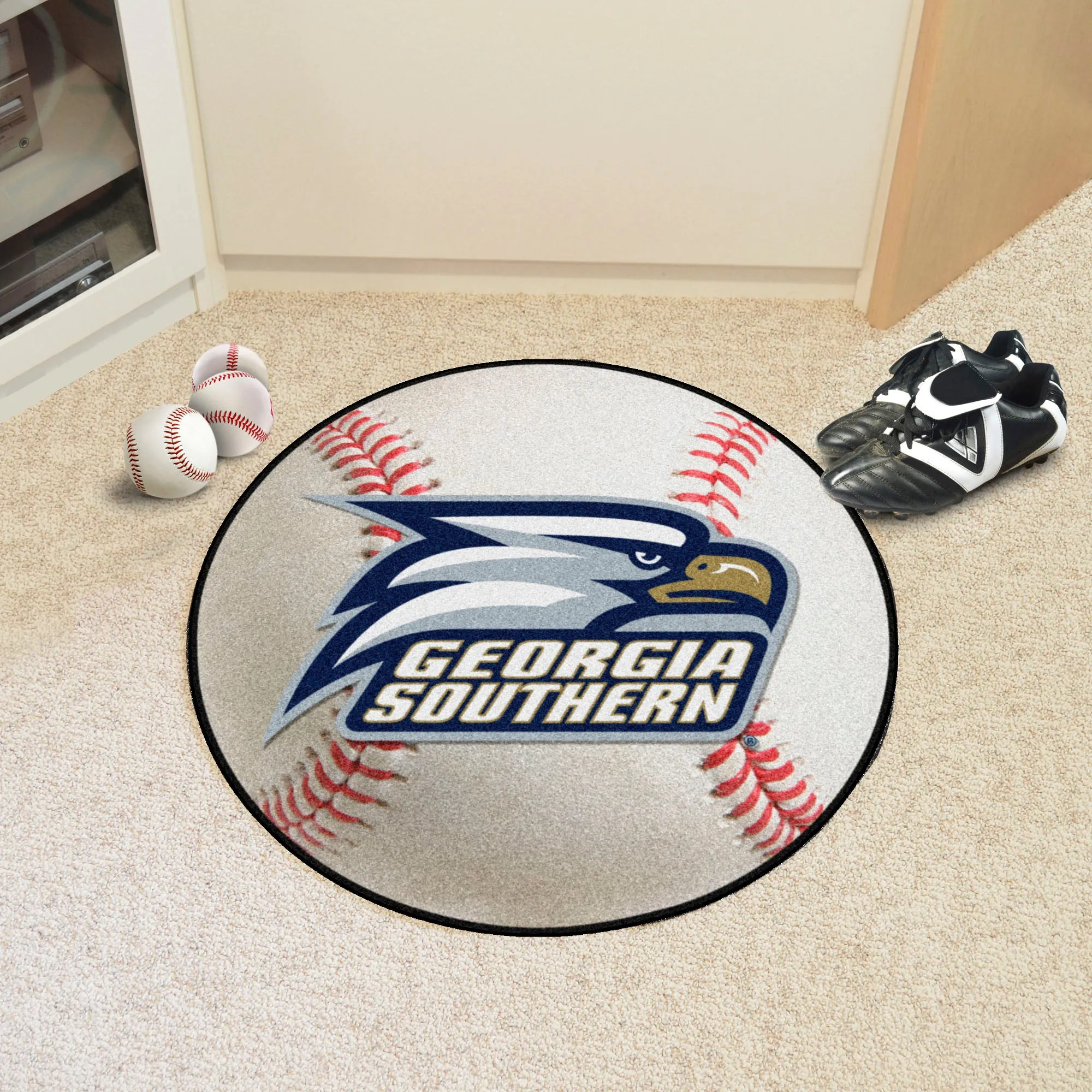 Georgia Southern Eagles Baseball Rug - 27in. Diameter