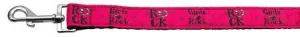 Girls Rock Nylon Ribbon Dog Collars 1 wide 4ft Leash