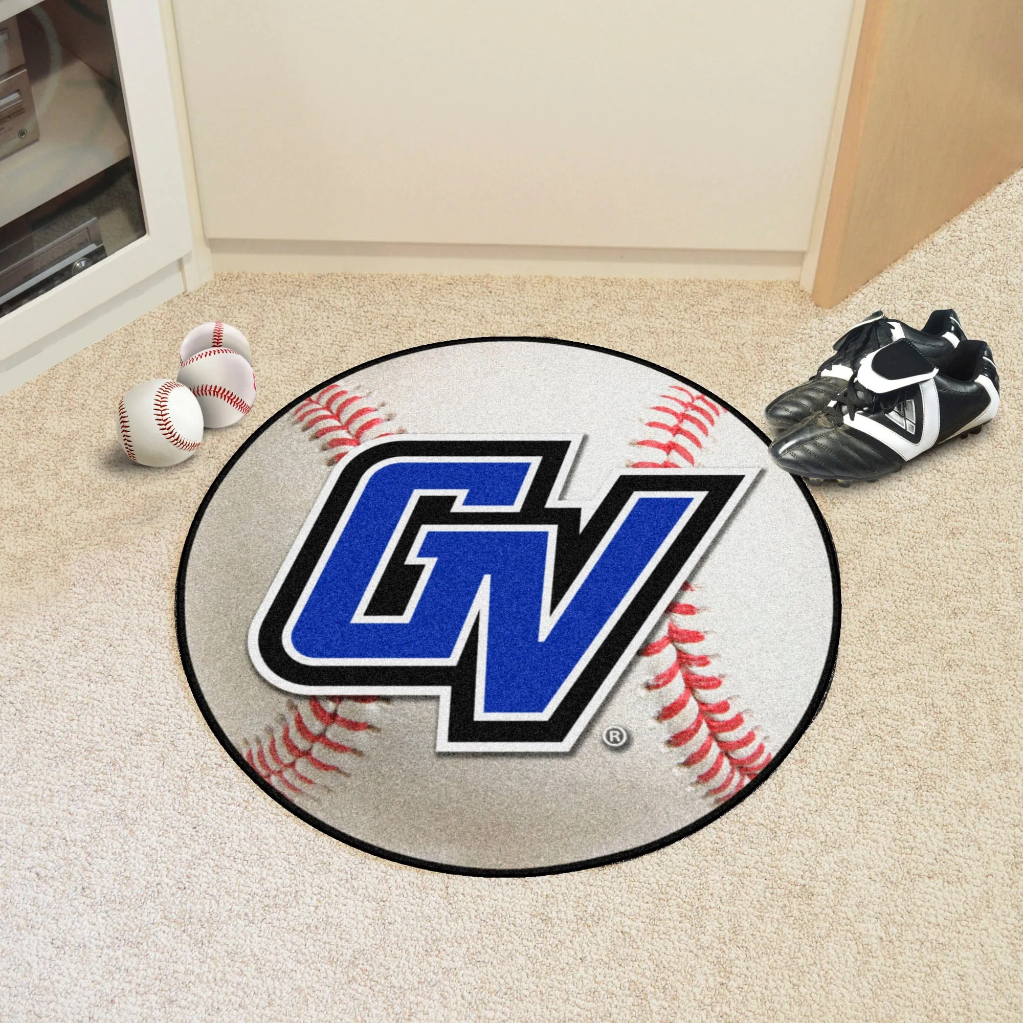 Grand Valley State Lakers Baseball Rug - 27in. Diameter