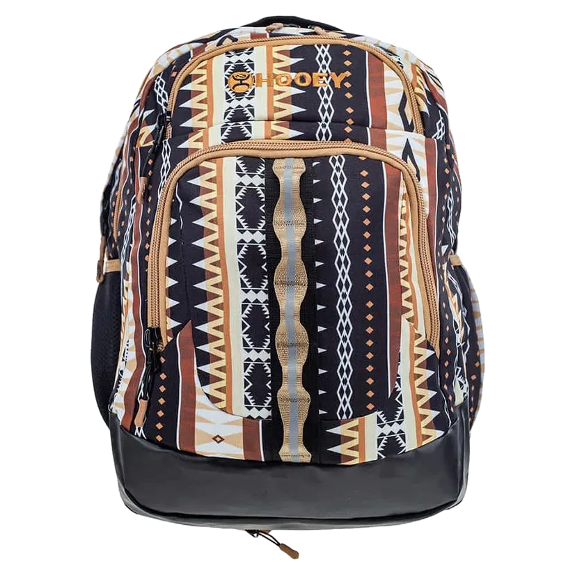 Hooey Ox Black Aztec Backpack BP064AZBK