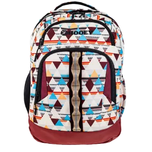 Hooey Ox Burgundy & Cream Aztec Backpack BP064AZCR