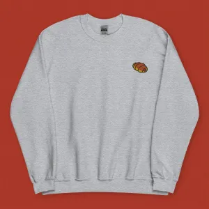 Hot Dog Bun Embroidered Sweatshirt