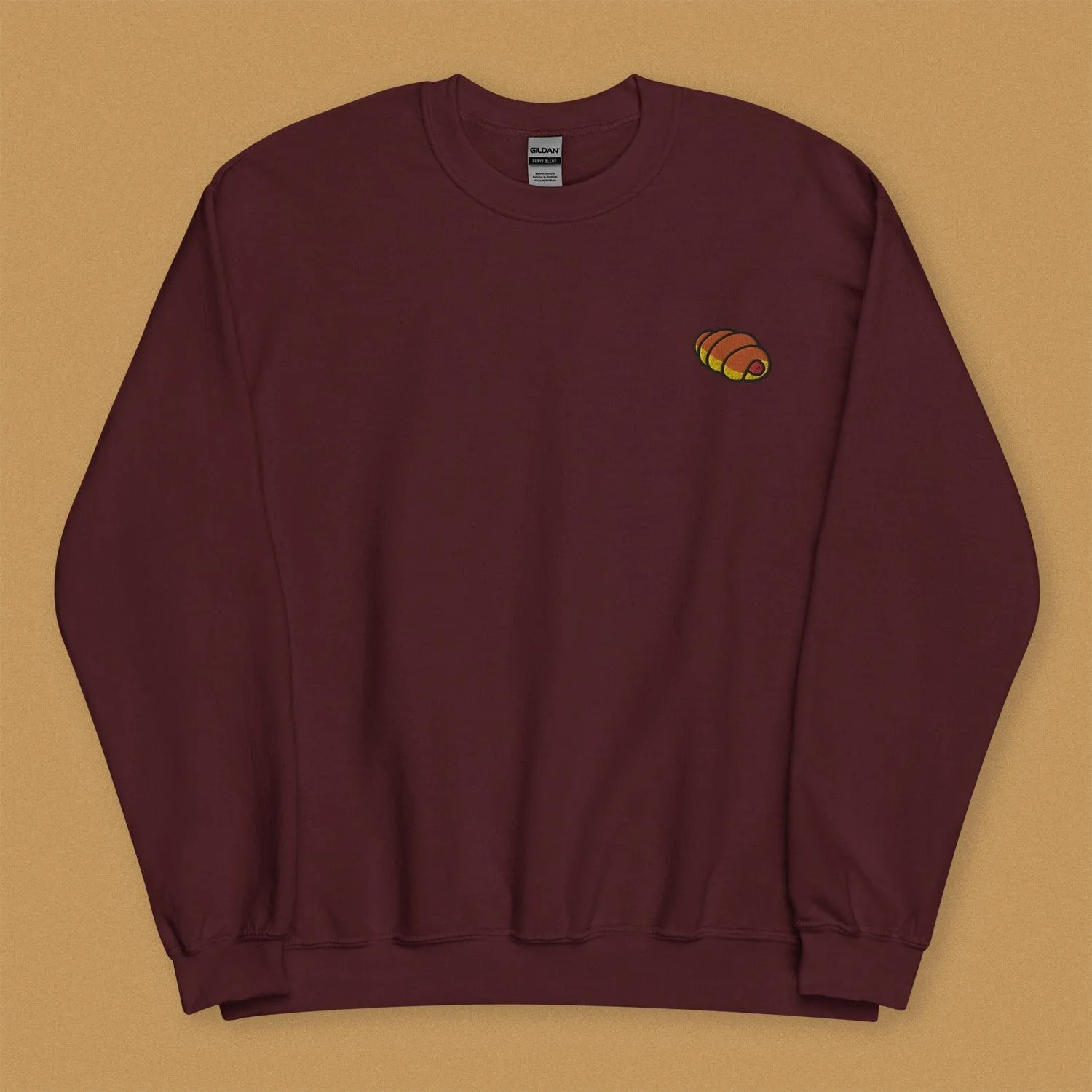 Hot Dog Bun Embroidered Sweatshirt