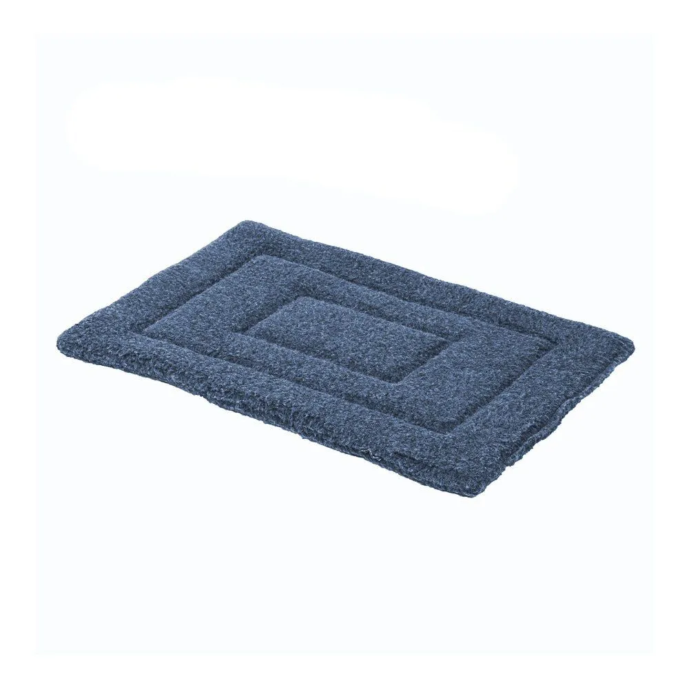 House of Paws 71cm Medium Navy Berber Fleece Dog Crate Mat