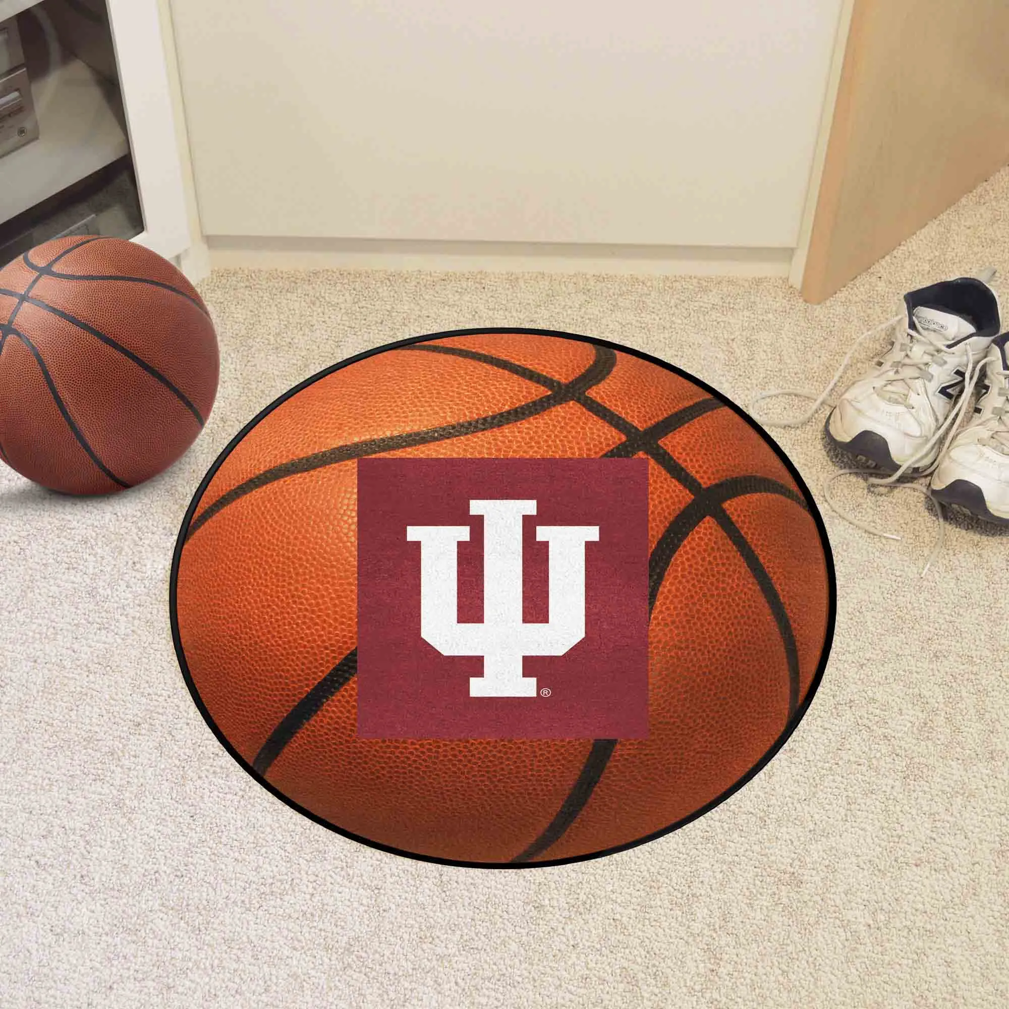 Indiana Hooisers Basketball Rug - 27in. Diameter