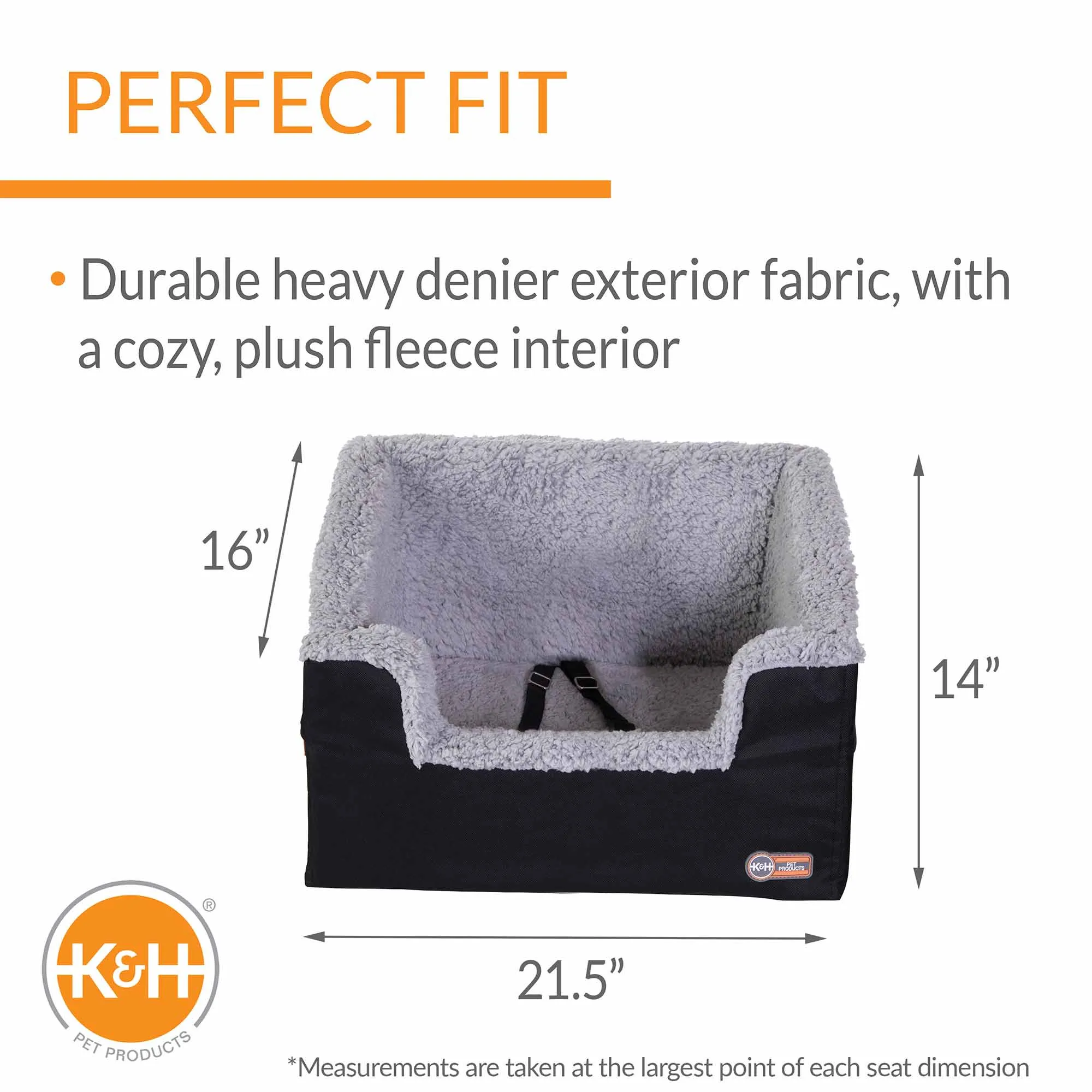 K&H Pet Products Bucket Booster Pet Seat, Rectangle, Knockdown