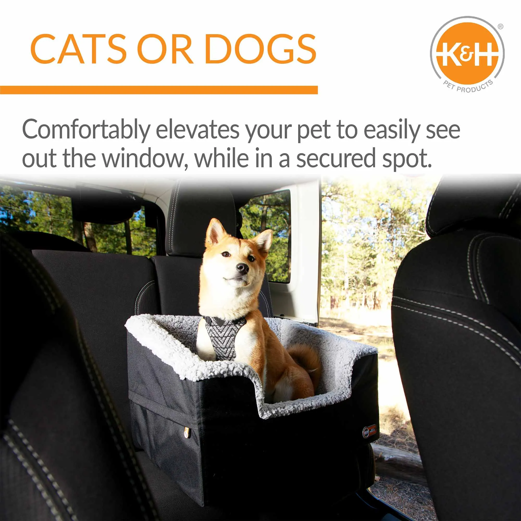 K&H Pet Products Bucket Booster Pet Seat, Rectangle, Knockdown