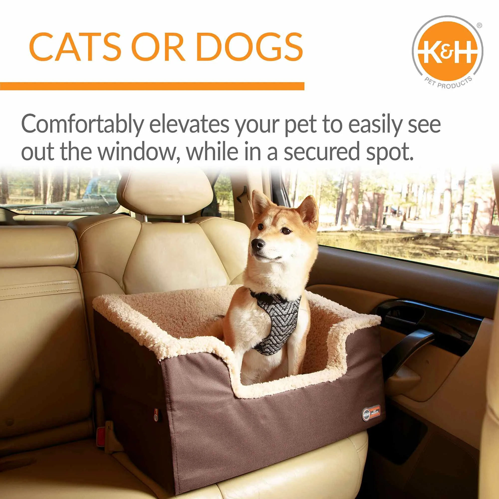 K&H Pet Products Bucket Booster Pet Seat, Rectangle, Knockdown