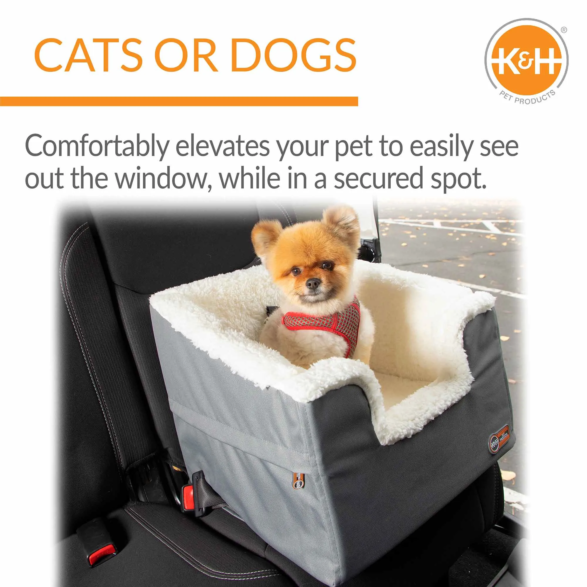 K&H Pet Products Bucket Booster Pet Seat, Rectangle, Knockdown