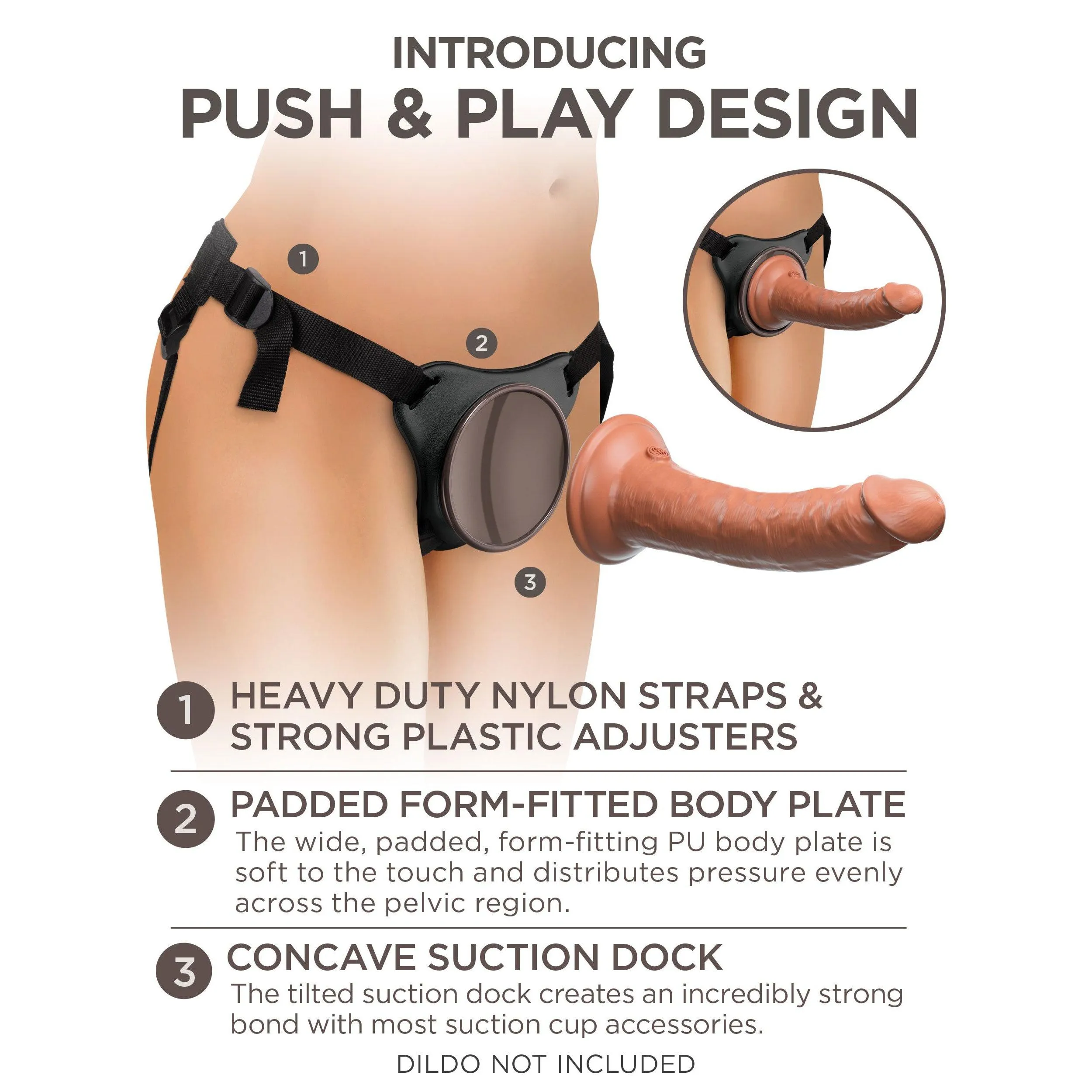 King Cock Elite Comfy Body Dock Strap-on Harness