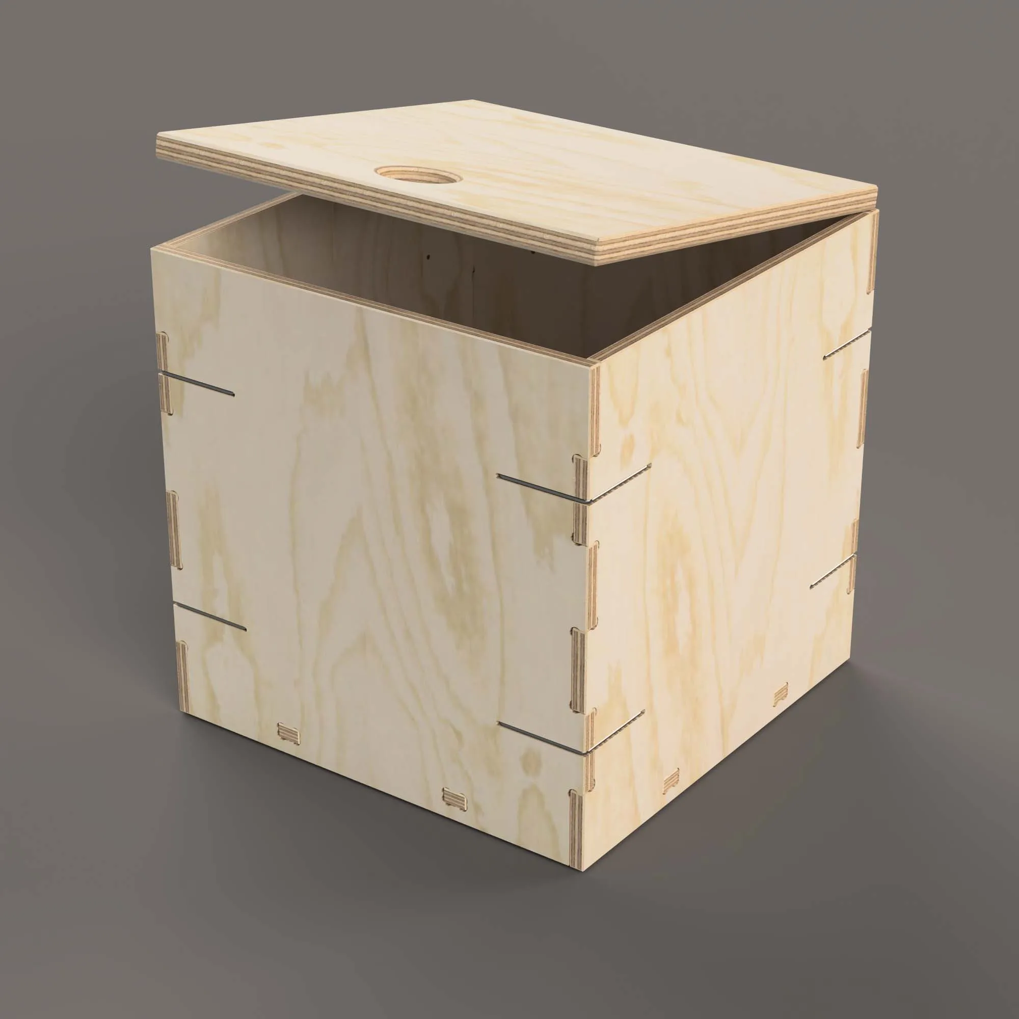 Large Clip Crate with Hinged Door