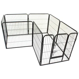 Large Pet Fence Play Pen Heavy Duty Cage Puppy Dog Enclosure