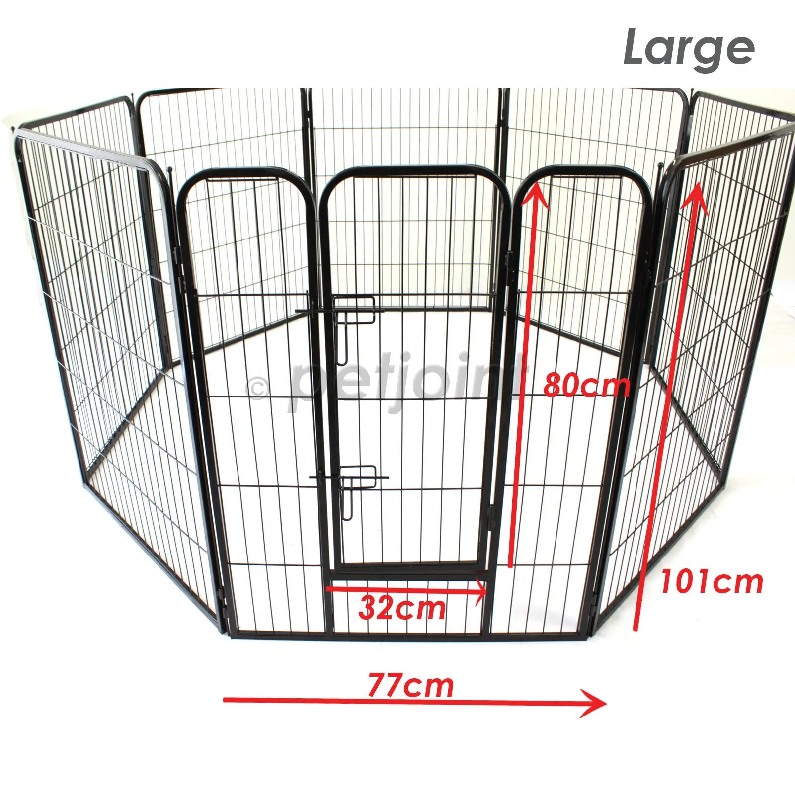 Large Pet Fence Play Pen Heavy Duty Cage Puppy Dog Enclosure