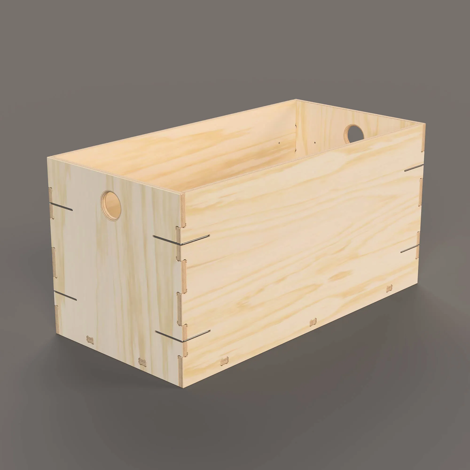 Large Rectangular Clip Crate