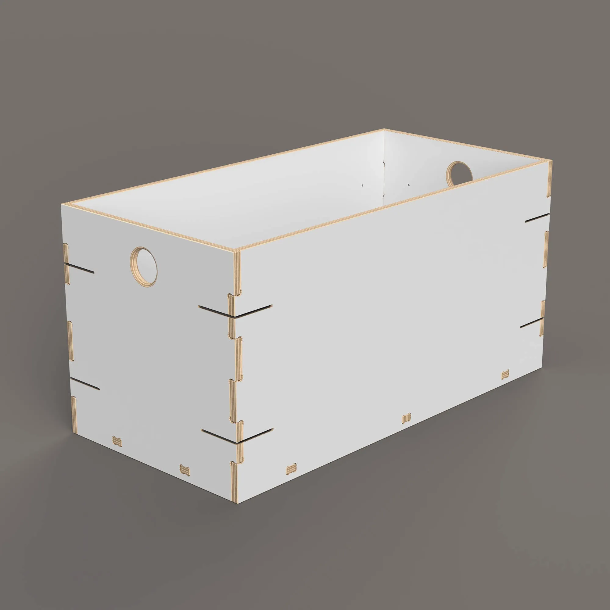 Large Rectangular Clip Crate