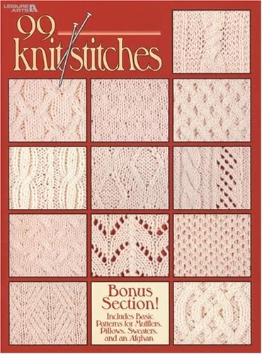 Leisure Arts #2973, 99 Knit Stitches