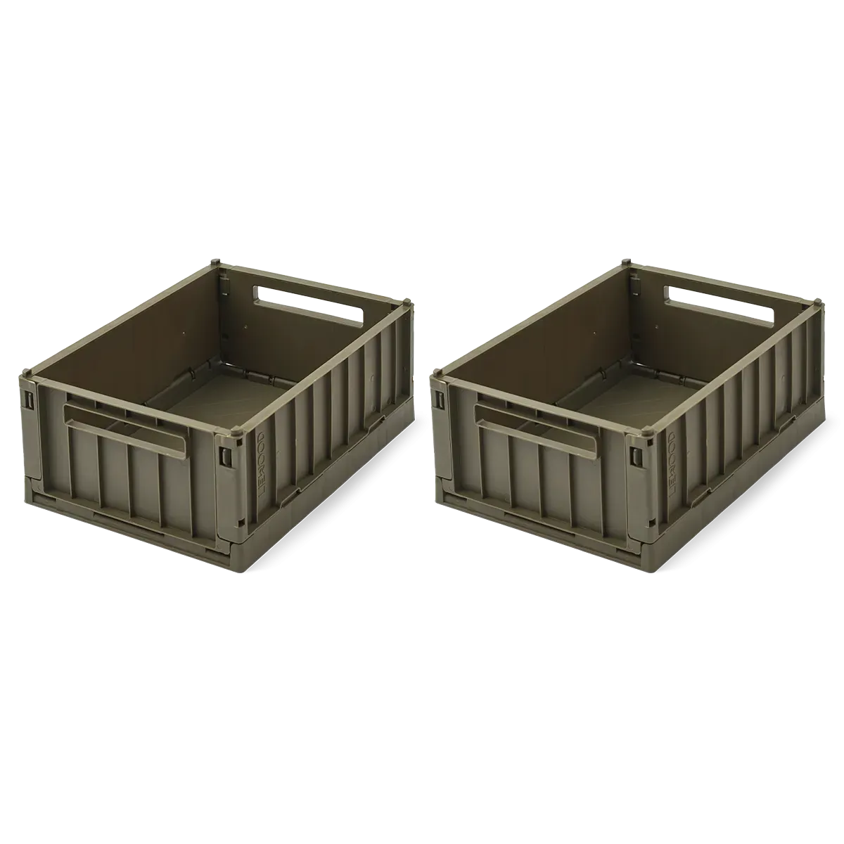 Liewood Weston Storage Box 2 Pack Small | Army Brown