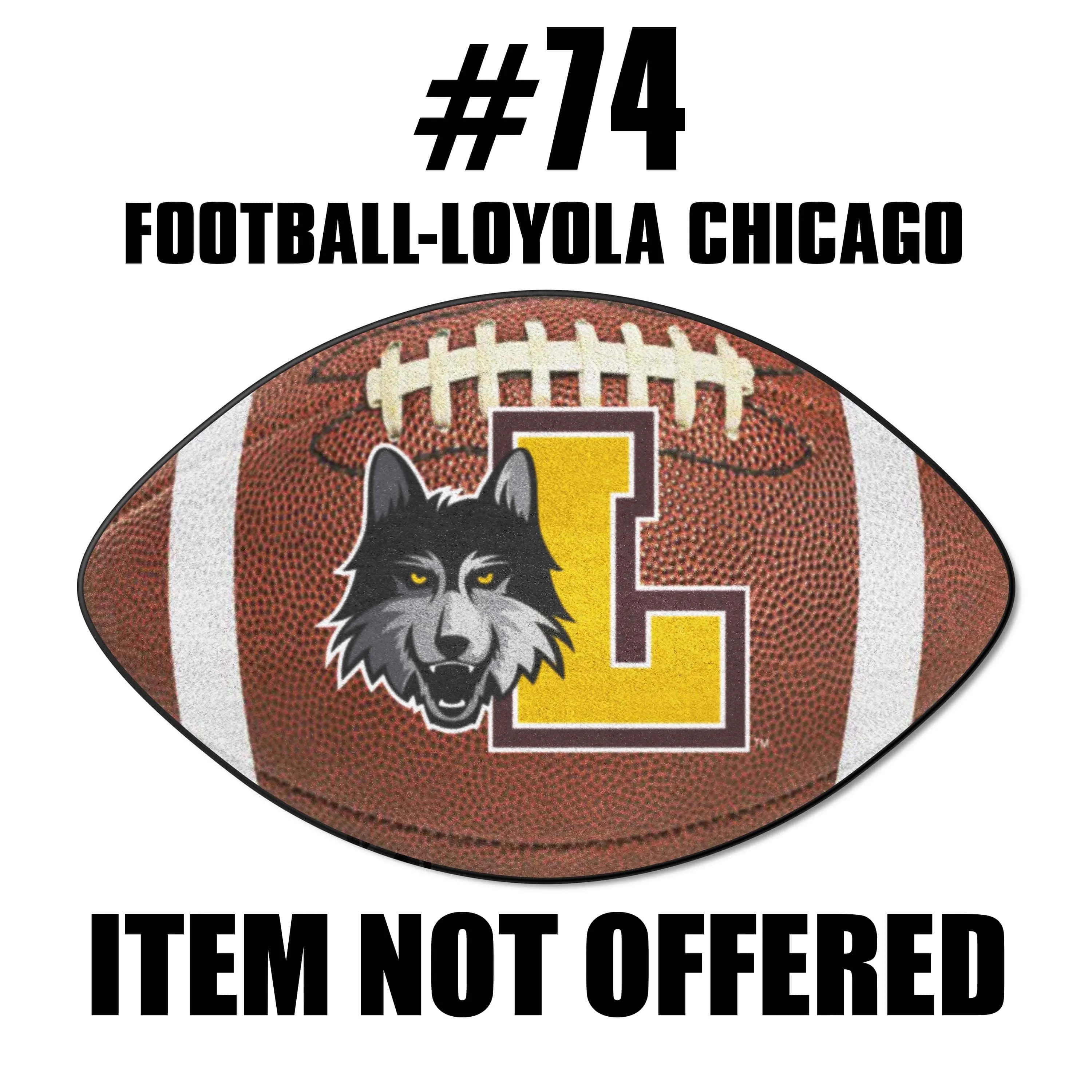 Loyola Chicago Ramblers Football Rug - 20.5in. x 32.5in.